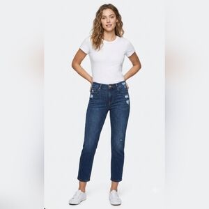 💙✨️FRAME Le Garçon Crop Distressed Jeans in Covant Wash | Size 28